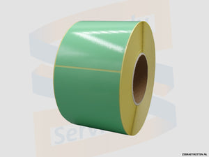 Zebra Etiketten - Paperlabels - 100x150mm - Groen - rol à 1.000 stuks - Permanent